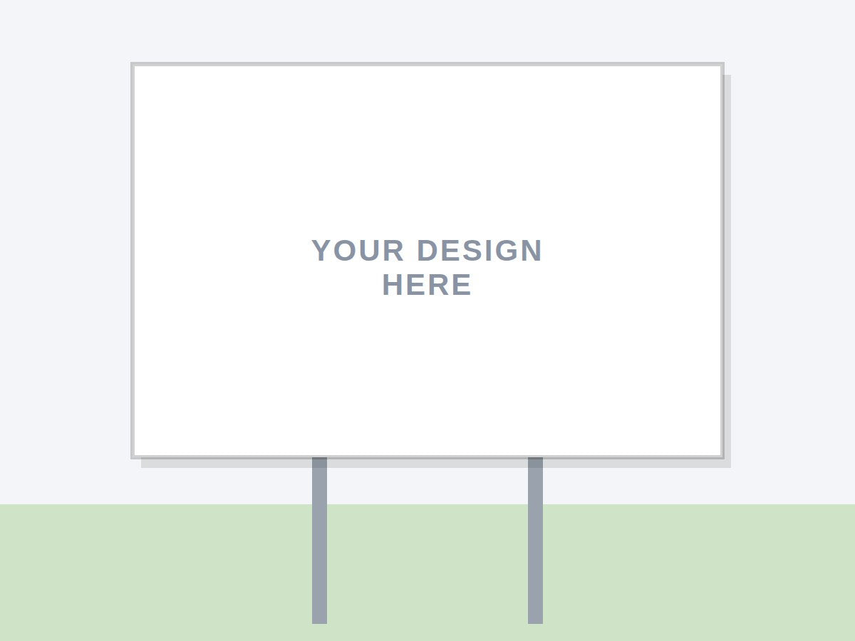 Custom Yard Sign blank